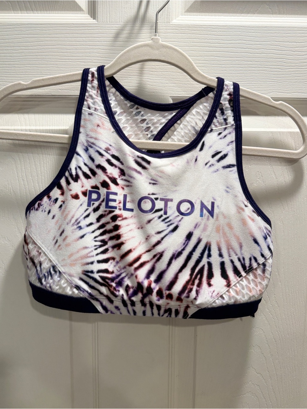 Peloton x WITH Tie-Dye Sports Bra | Medium | Removable Pads | Mesh Racerback - Picture 3 of 8